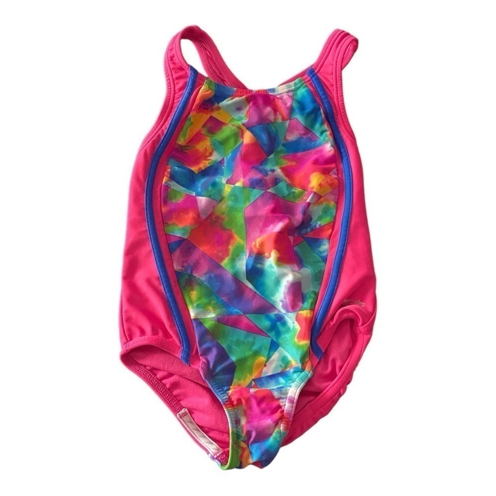 SPEEDO-GIRLS ONE PIECE SWIMSUIT-SIZE 5